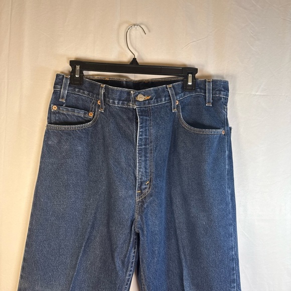 Levi's Men's Straight Blue Jeans 36x 34 Preowned - Picture 2 of 9